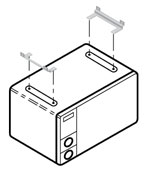 Tatung Microwave and Refrigerator Security Bracket MWT-6615-BK
